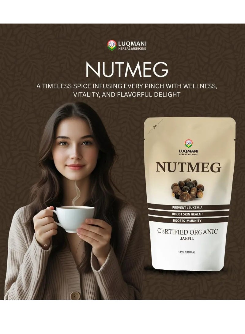 Luqmani Herbs Nutmeg Dried Jaiphal Raw 100 gm - Image 2