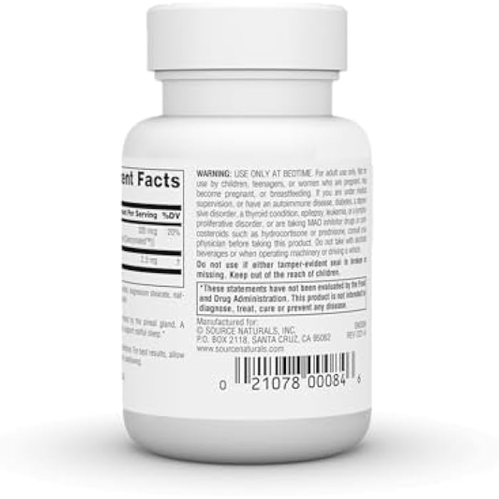 Source Naturals Melatonin, Helps Promote Sleep* 2.5 mg - 60 Peppermint Flavored Lozenges - Image 3