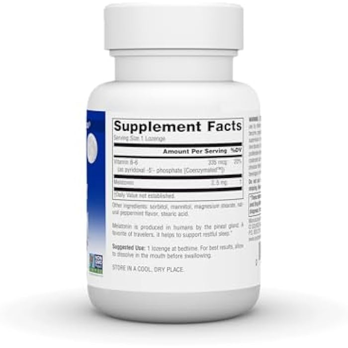 Source Naturals Melatonin, Helps Promote Sleep* 2.5 mg - 60 Peppermint Flavored Lozenges - Image 2