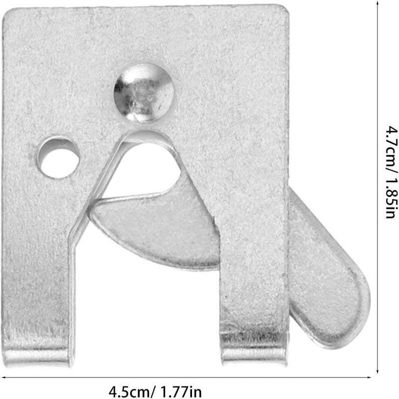6pcs Metal Dog Kennel Latches with Thickened Design, Steel Pet Cage Gate Locks for Secure Animal Crates and Indoor Door Bolt Locking - Image 2