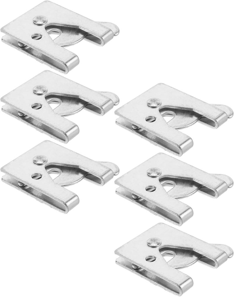 6pcs Metal Dog Kennel Latches with Thickened Design, Steel Pet Cage Gate Locks for Secure Animal Crates and Indoor Door Bolt Locking - Image 1