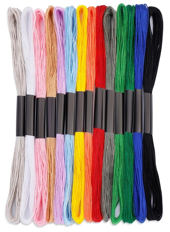 JUPEAN Embroidery Floss: Embroidery Thread 120 Yards Friendship Bracelet String 14 Colors Cross Stitch Cotton Yarn for DIY Bracelet Making - Image 1