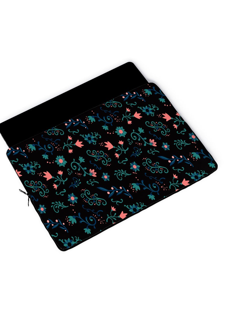 LOUD UNIVERSE Minimal Dark Pattern Laptop Sleeve 13 inch Multicolour Tablet Sleeve - Image 4