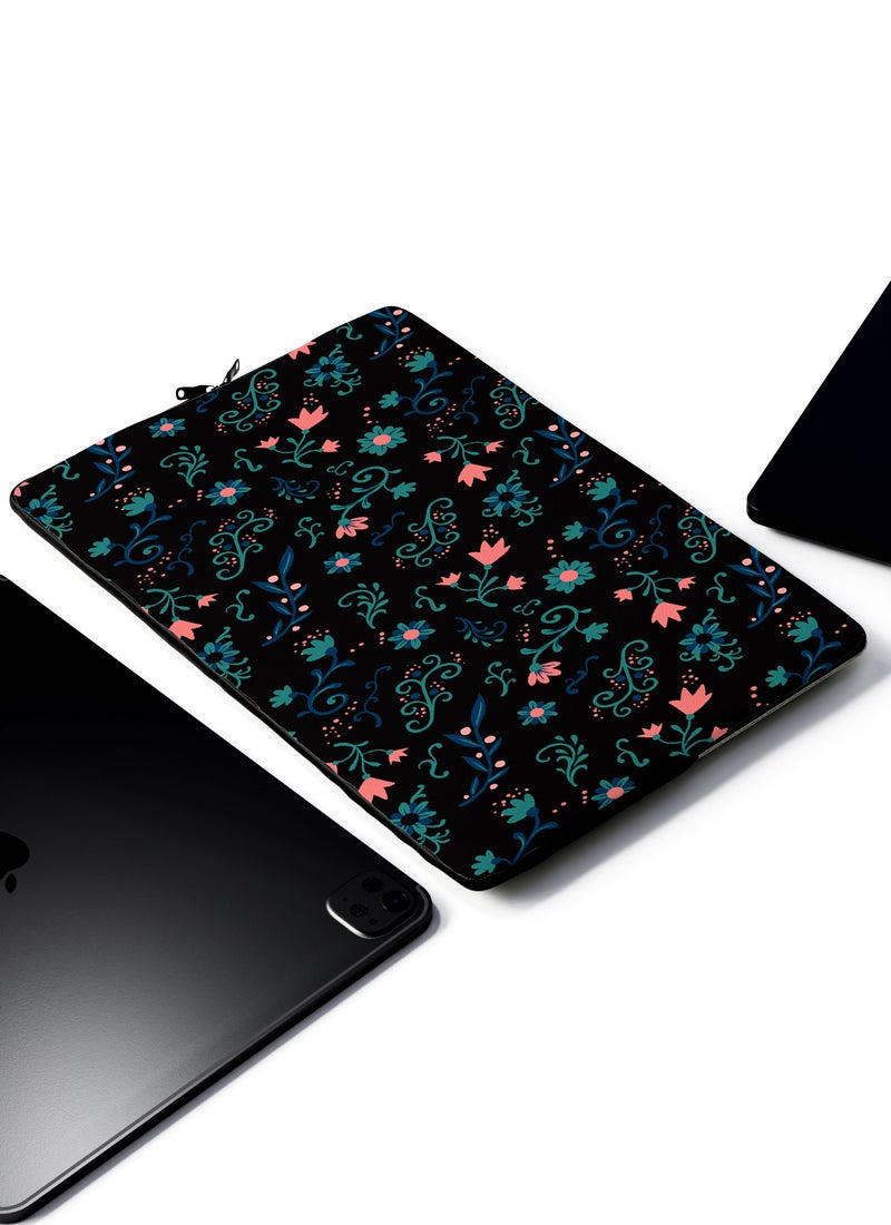LOUD UNIVERSE Minimal Dark Pattern Laptop Sleeve 13 inch Multicolour Tablet Sleeve - Image 2