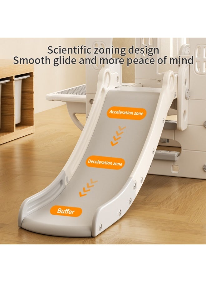 فول جوي مجموعة ألعاب بيت أحلام ، ملعب منزلي للأطفال، لعبة بلاستيكية، أرجوحة بيضاء ومجموعة منزلقة للأطفال، خيمة داخلية من عمر 6 شهور الي 6 سنوات - Image 2