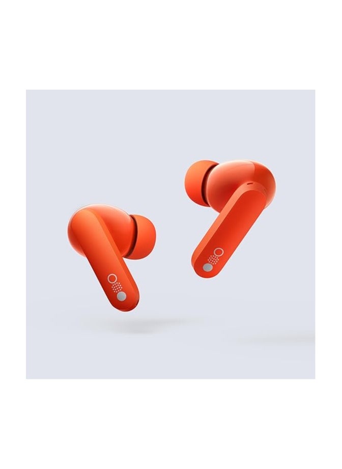 CMF by Nothing Buds Pro Wirelesss Earphones with 45 dB ANC, Ultra Bass Technology, Custom Dynamic Bass, IP54 Dust and Water Resistance, 6 HD Mics and Up to 39 Hours of Battery - ORANGE