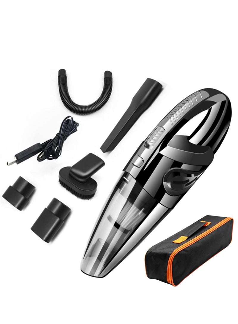 Handheld Vacuum Cordless Hand Vacuum Cleaner with High Power Rechargeable Handheld Vacuum with Storage Bag Wet Dry Vacuum for Home/Pet/Car - Image 1