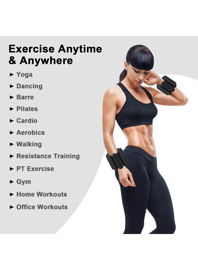 طقم أوزان كاحل 2 قطعة لأوزان الساق والذراع والمعصم مع حزام قابل للتعديل للجري، الجمباز، الأيروبيك، العلاج الطبيعي - زوج 1 كجم - Image 5