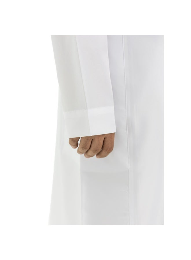 لبسون ثوب لبسون الرجالي الأبيض الفاخر – سحاب قلاب - Image 3