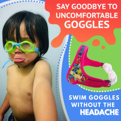 Frogglez AntiFog Swimming Goggles for Kids under 10 Ages 310 Recommended by Swim Instructors Premium PainFree Strap Mermaid - Image 3