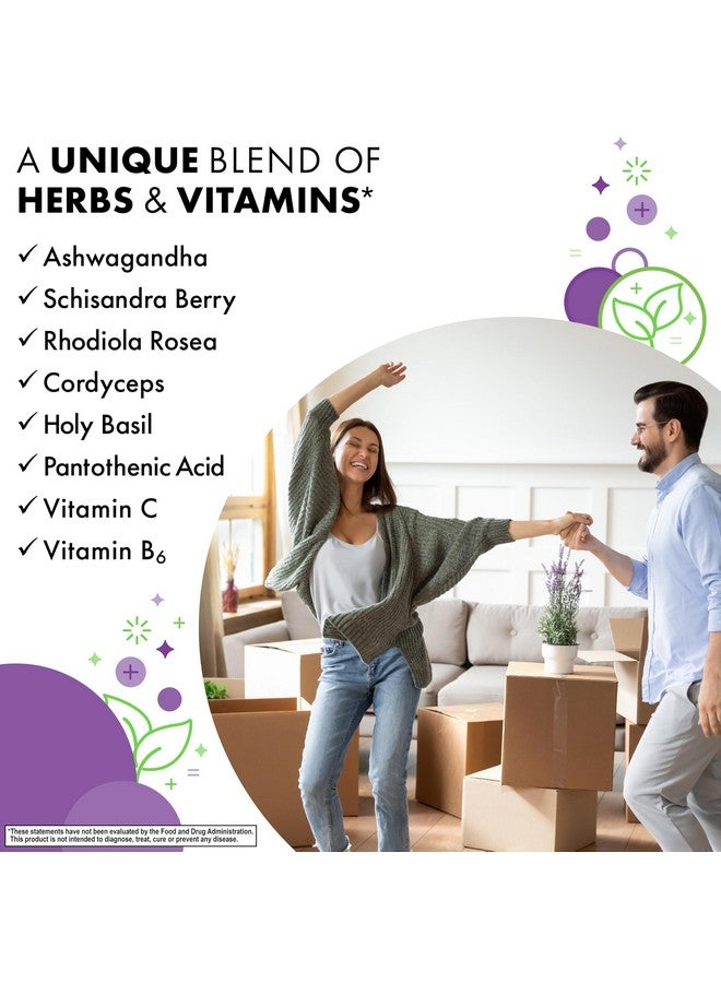 Bluebonnet Nutrition Adrenal Support, Energy & Mood*, Non-GMO, Vegan, Kosher Certified, Gluten-Free, Soy-Free, Dairy-Free, 60 Vegetable Capsules, 30 Servings - Image 4