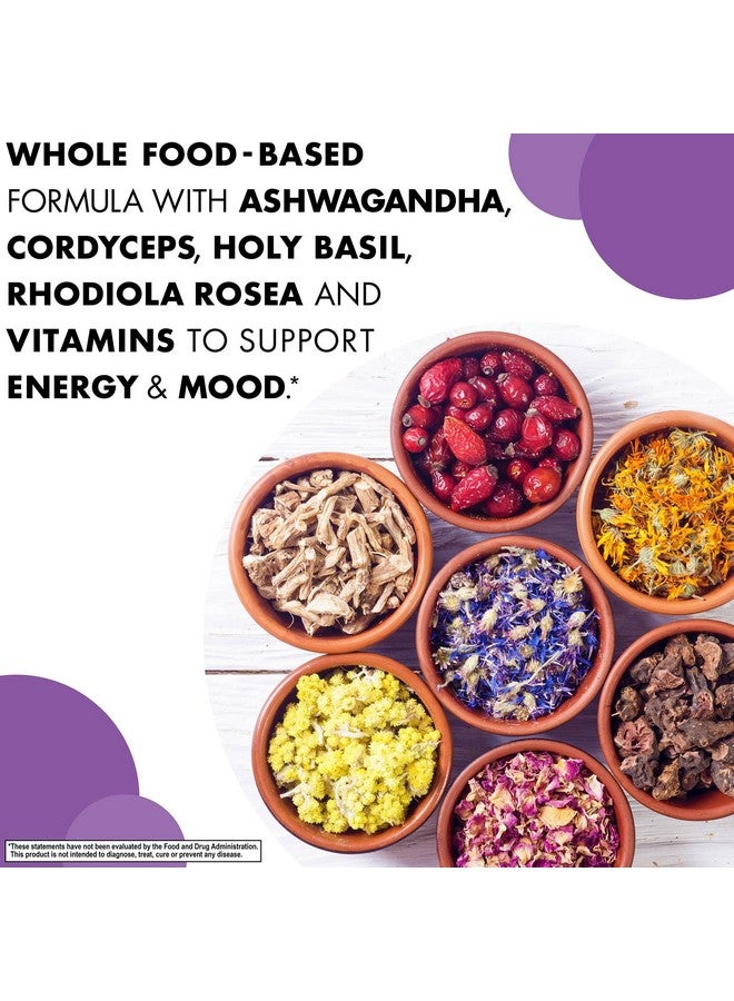 Bluebonnet Nutrition Adrenal Support, Energy & Mood*, Non-GMO, Vegan, Kosher Certified, Gluten-Free, Soy-Free, Dairy-Free, 60 Vegetable Capsules, 30 Servings - Image 3