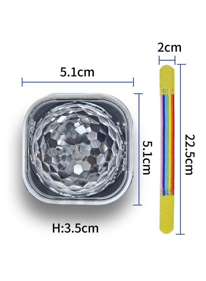 Beauenty Wrist Lights Smurf USB Lights 5V Rechargeable Wearing Lights Car Supplies Car Suction Cup Watch Atmosphere Lights-Color:White - Image 2