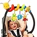 FPVERA Spiral Car Seat Toys Baby Sensory Soft Plush Hanging Toys for 012 Months Stroller Crib Accessories Essentials for Expecting Moms Baby Shower Registry Gift - Image 2