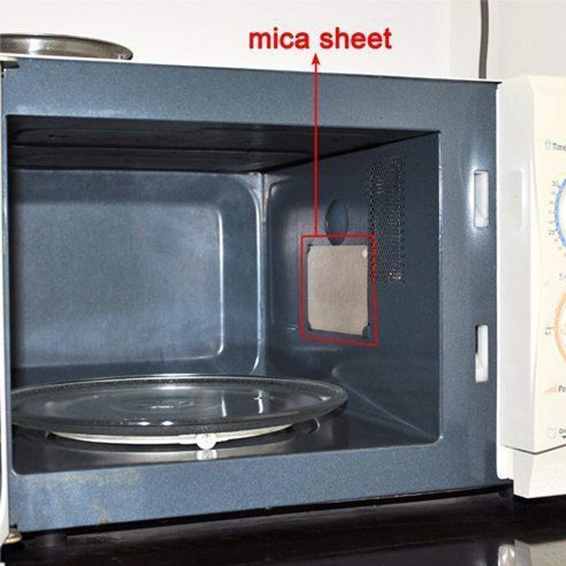ASNOMY 4 Pieces Waveguide Cover Mica Plates Sheets Microwave Oven Repairing Part 13 x 13 cm with Scissor for Use Universal Microwave Oven - Image 5