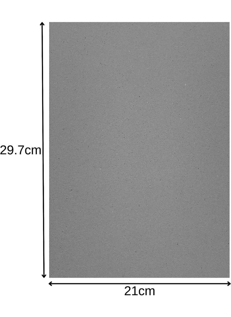 A4 Greyboard 10 Sheets Mount Board Backing Board Model Making Presentation Board Recycled Thick 1000 Micron Recycled Card