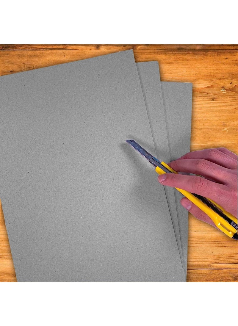 A4 Greyboard 10 Sheets Mount Board Backing Board Model Making Presentation Board Recycled Thick 1000 Micron Recycled Card