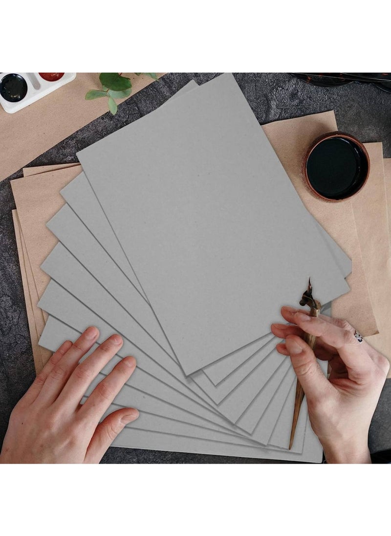 A4 Greyboard 10 Sheets Mount Board Backing Board Model Making Presentation Board Recycled Thick 1000 Micron Recycled Card