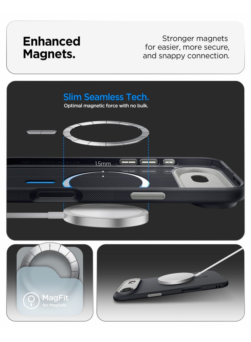 Spigen Nano Pop MagFit iPhone 17 Air MagSafe Case Cover Mil Grade - Black Sesame - Image 3