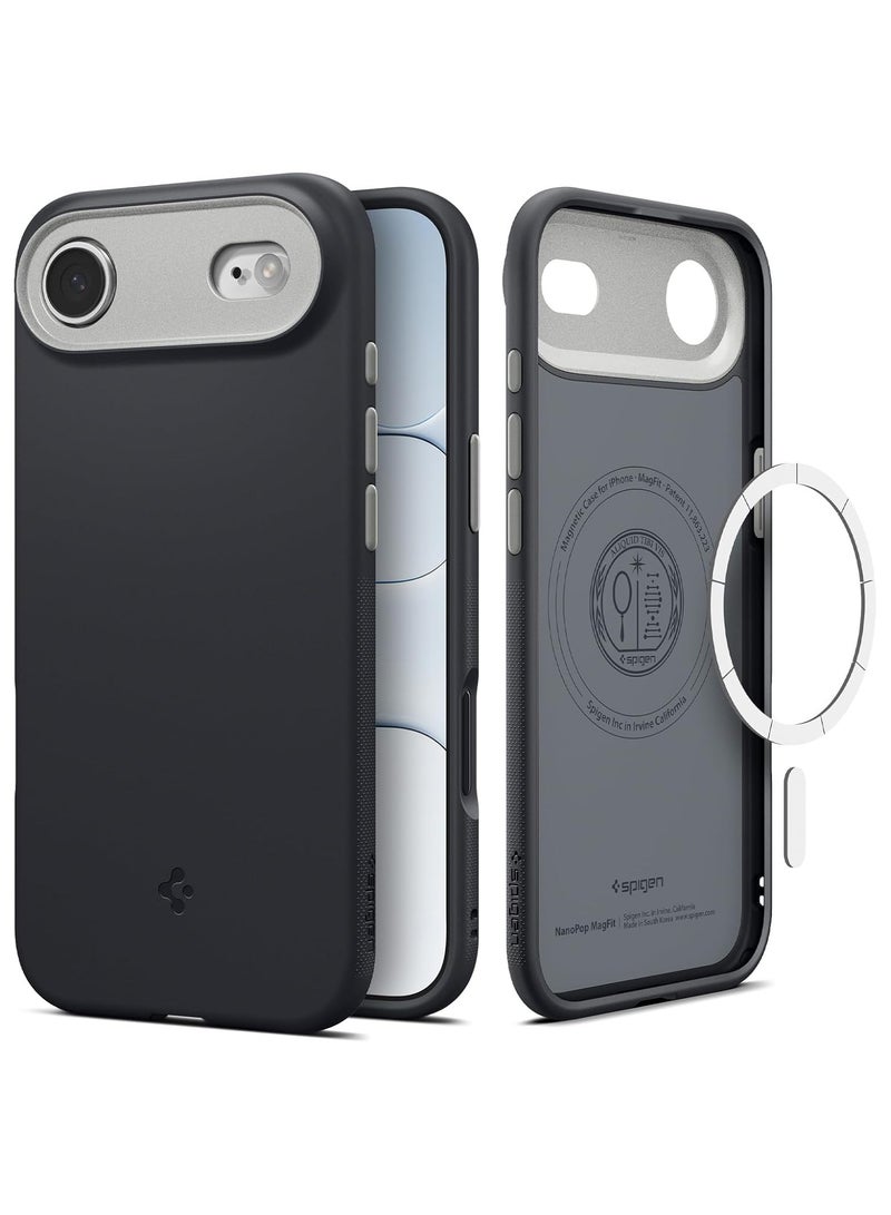 Spigen Nano Pop MagFit iPhone 17 Air MagSafe Case Cover Mil Grade - Black Sesame - Image 1
