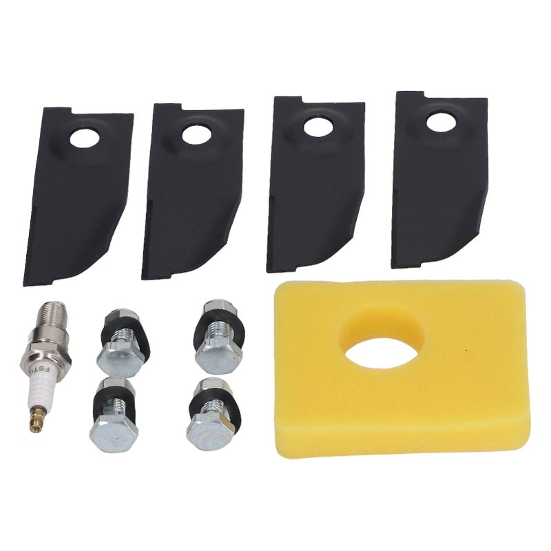 18inch Lawn Mower Blades Spark Plugs Air Filter Replacement Kit for 450E 500E 550E 550EX Motor - Image 4