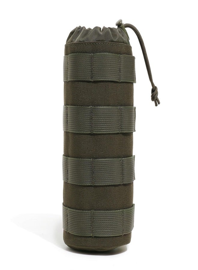 Dotacty MOLLE Water Bottle Holder Tactical Nylon Bottle Pouches Hydration Carrier for Belt/Backpack/Vest/Bike Sports Outdoor Hiking Camping Hunting Fishing (Ranger Green, Inside Diameter: 3 3/4") - Image 1