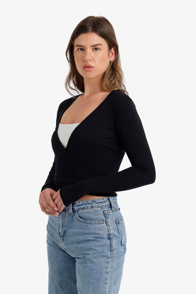 Carina Wrap Lounge Cardigan - Image 3