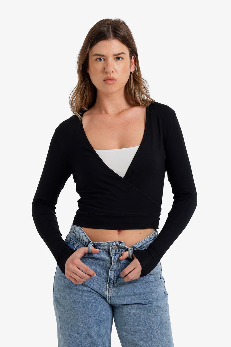 Carina Wrap Lounge Cardigan - Image 1