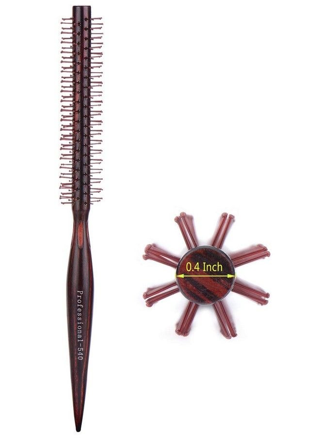 Perfehair - Small Mini Round Hair Brush Nylon Bristles Short Hair Blow Drying Styling Roll Hairbrush - Image 1