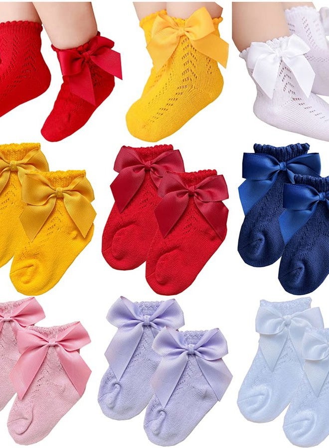 Toptim Baby Girls' Socks Toddler Ankle Socks Breathable Casual Sock (Bulk-2, 0-12M) - Image 1