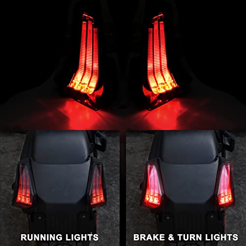 SAUTVS LED Taillights for Can-Am Ryker, LED Smoked Black Tail Light Brake Light Taillight for Can-Am Ryker 600 900 & Rally Accessories (2PCS, Replace #710005284, 710005285) - Image 2