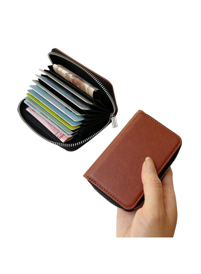 اس-توب جراب لهاتف Samsung Galaxy S24 Ultra 5G بلون سادة مع سحاب و11 فتحة للبطاقات وحقيبة هاتف مع حبل - Image 3