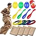 Charniol 12 Pieces Potato Sack Race Bags Outdoor Lawn Game with Egg and Spoon Running Game 3 Legged Relay Race Band Carnival Plays Outside Backyard Field Day Birthday Party Plays for Adults Family Company - Image 3