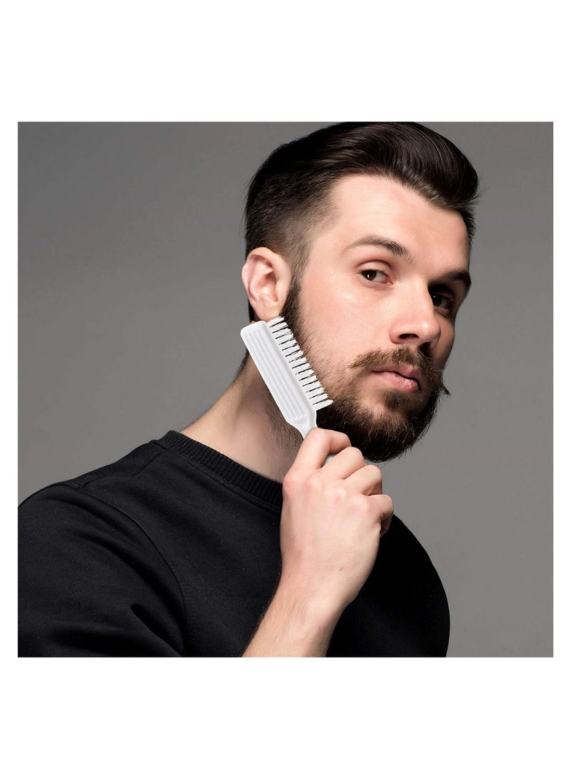 Y&D Beard Brush, Men's Facial Hair Shaving Comb, 2 Pieces Barber Blade Cleaning Brush Clipper Nail Tool for  - Image 2