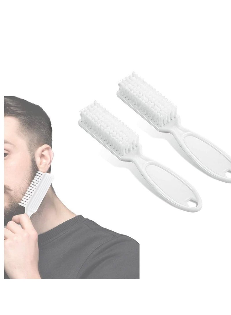 Y&D Beard Brush, Men's Facial Hair Shaving Comb, 2 Pieces Barber Blade Cleaning Brush Clipper Nail Tool for  - Image 1