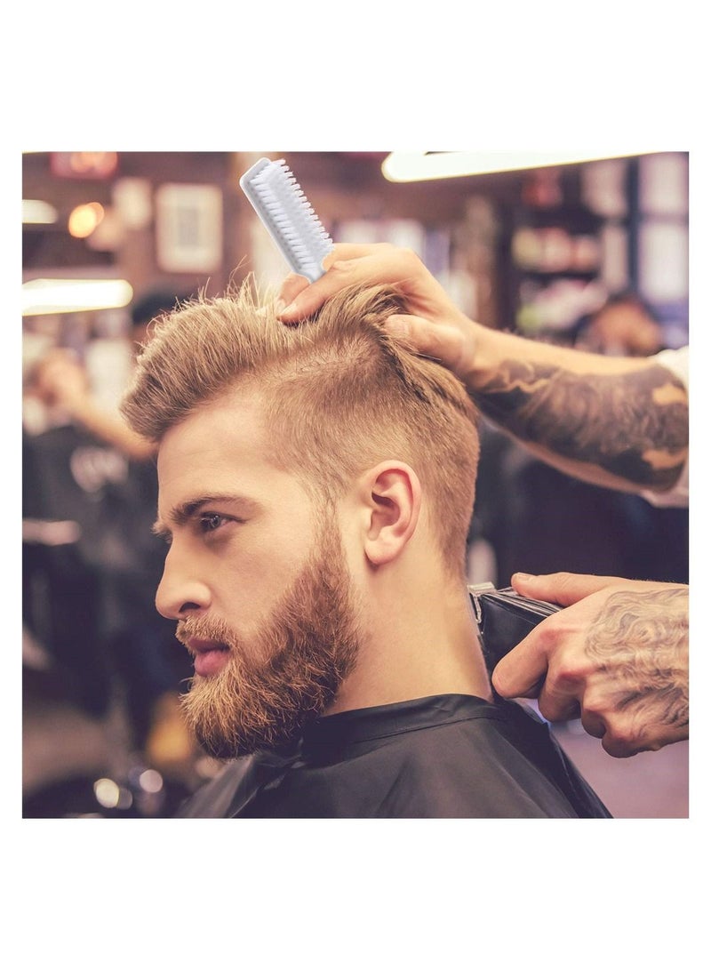 Y&D Beard Brush, Men's Facial Hair Shaving Comb, 2 Pieces Barber Blade Cleaning Brush Clipper Nail Tool for  - Image 5