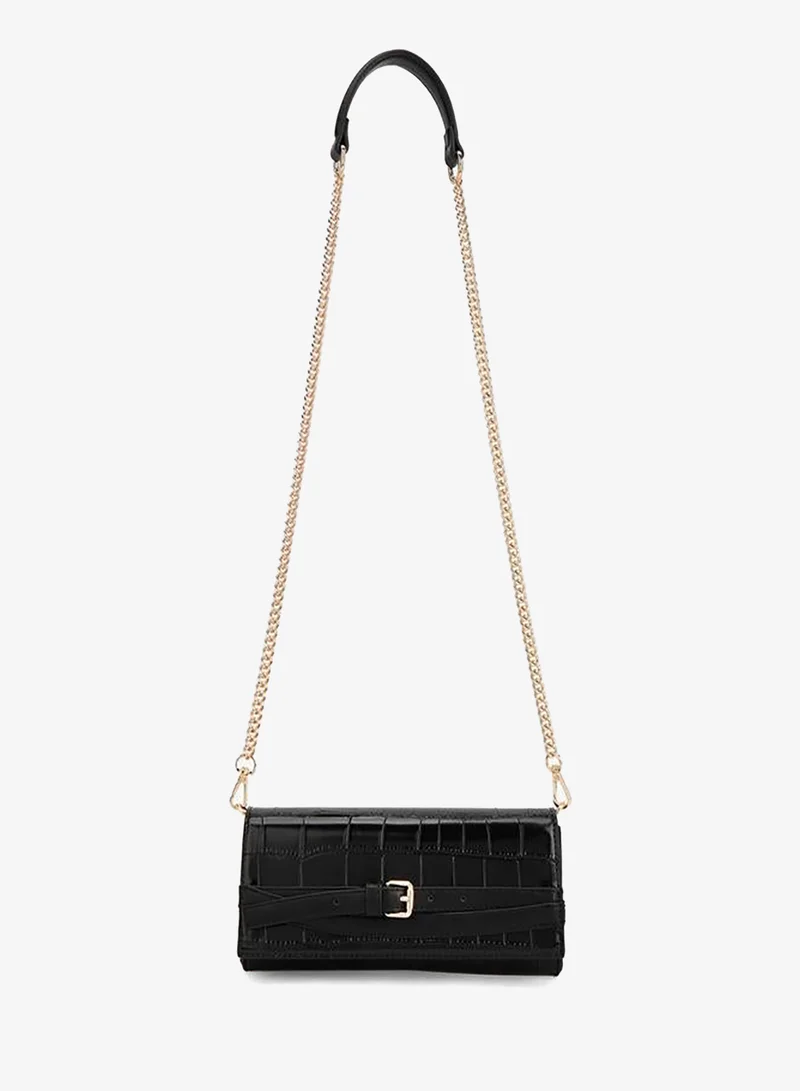 Celeste Textured Crossbody Bag With Detachable Strap