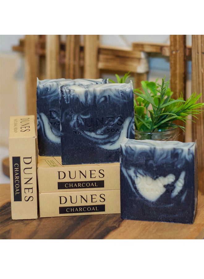Dunes Natural Soap Dunes Charcoal-Tea Tree Soap is handcrafted to deeply cleanse, making it ideal for oily skin. Infused with the finest tea tree essential oil, its anti-inflammatory properties revitalize your skin. This soap works magnificently to treat acne and acne-prone skin. Plus, get a FREE special gift of a soft bath loofah  - Image 5