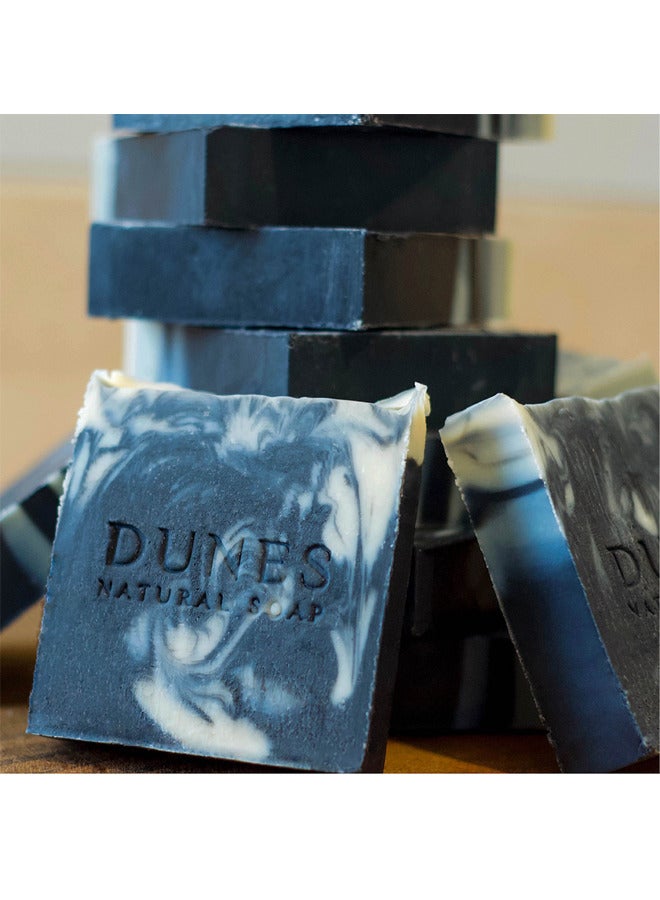 Dunes Natural Soap Dunes Charcoal-Tea Tree Soap is handcrafted to deeply cleanse, making it ideal for oily skin. Infused with the finest tea tree essential oil, its anti-inflammatory properties revitalize your skin. This soap works magnificently to treat acne and acne-prone skin. Plus, get a FREE special gift of a soft bath loofah  - Image 4