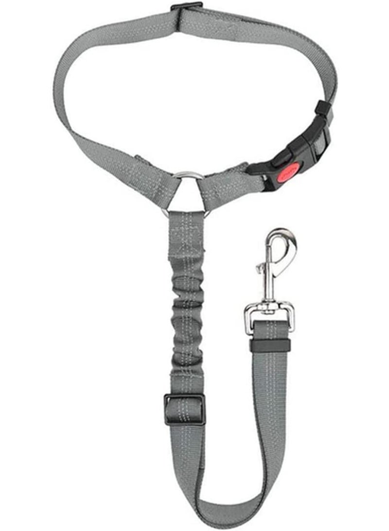 GGOOT Pet Rope Dog Seat Belt Harness Adjustable Dog Cat Safety Leads Car Seat Belt Nylon Vehicle Seatbelts for Dogs Vehicle Travel Pet Products Pet Traction Rope(Upgrade elastic 5)  - Image 1