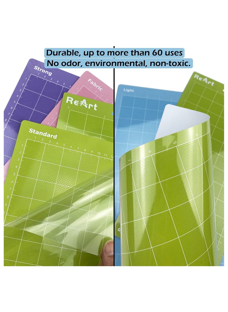 Excefore - Cutting Mat Variety for Cricut 3 Pack Stronggrip Standardgrip Lightgrip Adhesive Cut Mat - Image 1
