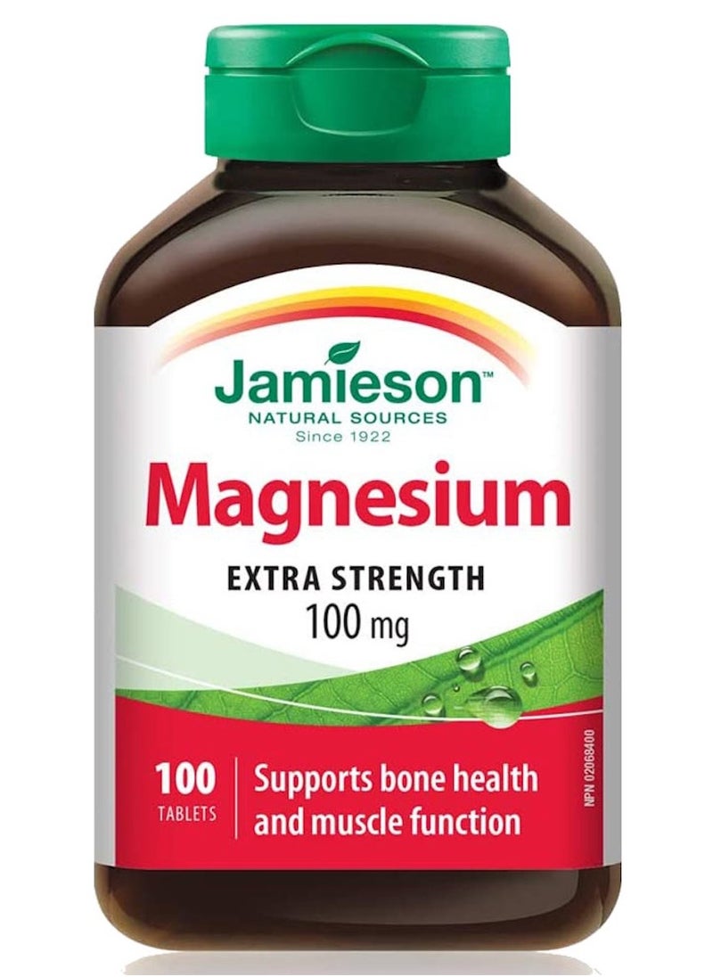 Jamieson Jamieson Magnesium 100 mg Extra Strength 100 Tablets 