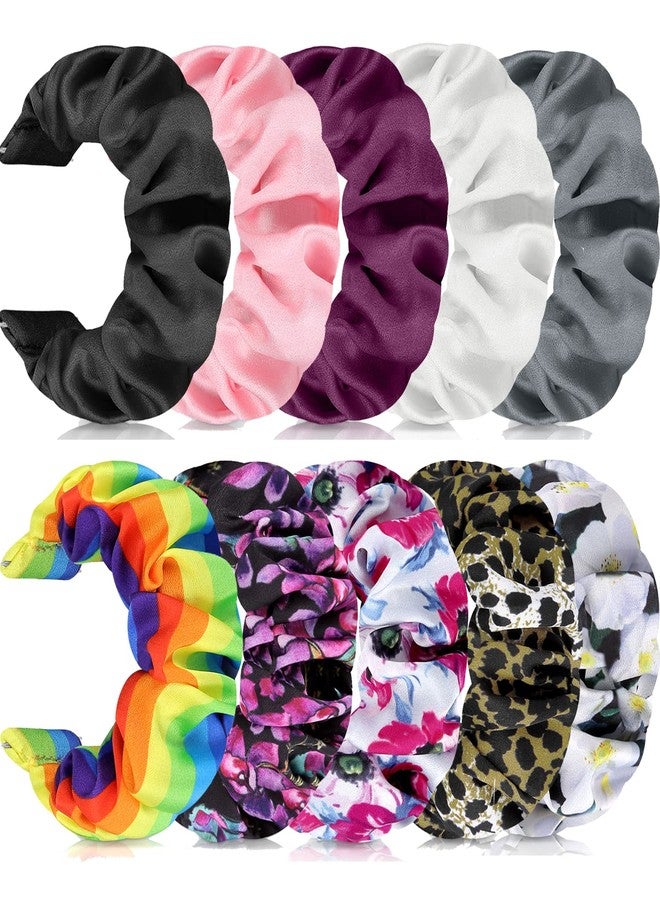 ShuYo 20mm 10Pack Scrunchies Elastic Replacement Band, Compatible with Samsung Galaxy Watch Models (4 Classic 42mm/46mm, 3 41mm, 42mm, 5 Pro 45mm, 5) - Image 1