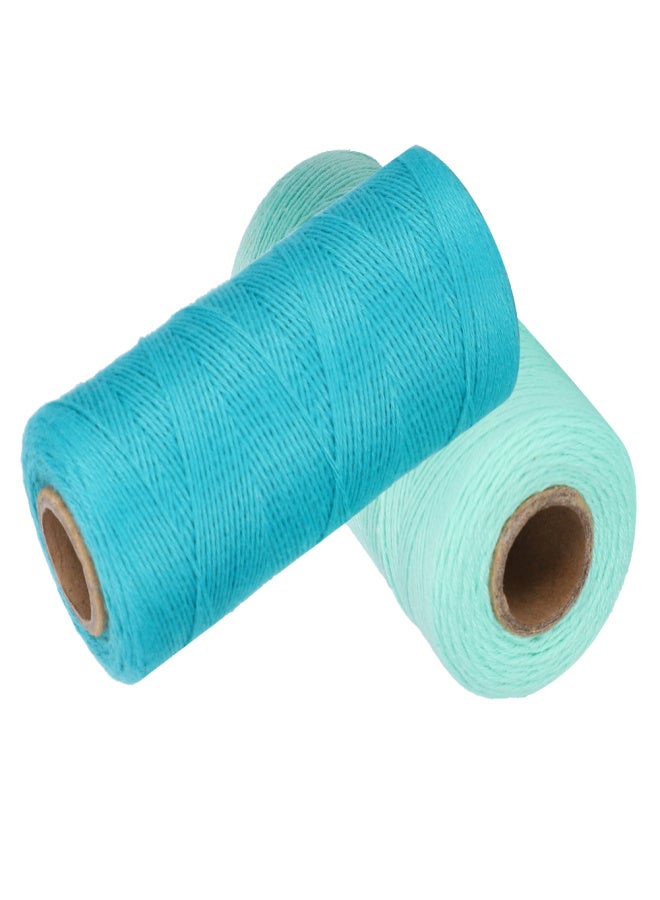 2 Rolls 8/4 Warp Yarn Pure Cotton Hand Sewing Thread for Knitting Tatting Carpet Tapestry Crafts - Image 5