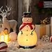 Rossesay Christmas Essential Oil Diffuser 120ml Ceramic Snowman Aromatherapy Humidifier Holiday Diffuser Gift Xmas Stocking Stuffer Cute Tabletop Christmas Decoration for Home Office Winter - Image 1