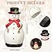 Rossesay Christmas Essential Oil Diffuser 120ml Ceramic Snowman Aromatherapy Humidifier Holiday Diffuser Gift Xmas Stocking Stuffer Cute Tabletop Christmas Decoration for Home Office Winter - Image 4