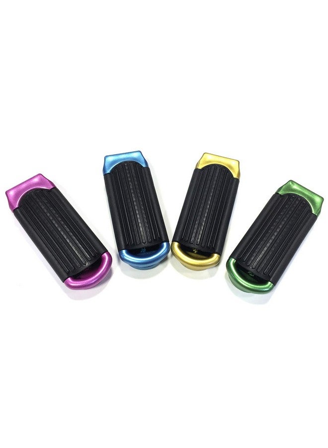 ALAZCO 4 Assorted Colors ALAZCO Folding Hair Brush With Mirror Compact Pocket Size Travel Car Gym Bag Purse Locker Swimming Camping Sleepover Gift and more - Image 3
