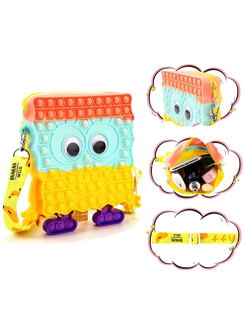 Prime by javaudan Prime Pop It Fidget Toys Crossbody Handbag for Women Girls Prime Push Bubble Pop it Bubble Fidget Toys Poppet Pop Fidget Bubble Popping Game Purse Bag Interesting Decompression Fashionable  - Image 4