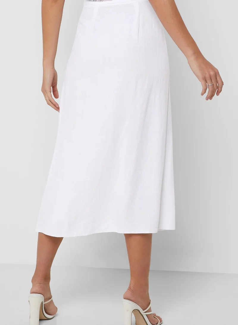 NEW LOOK Button Detail Wrap Skirt