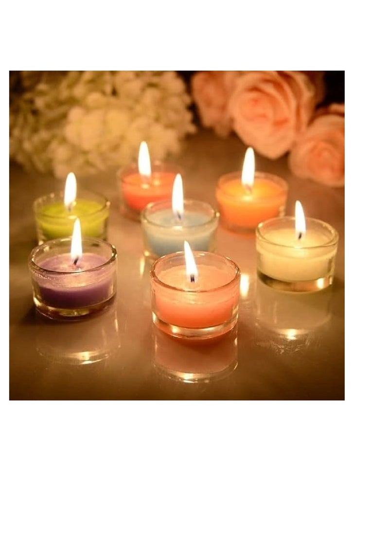 4 Pieces of Premium Scented Candles with Distinctive Scents in a Glass Jar for Relaxation and Home Decor (Multi-Colors and Scents)